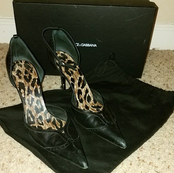 Dolce & Gabbana Shoes - Dolce & Gabbana Stilleto Heels Size 7.5 Black